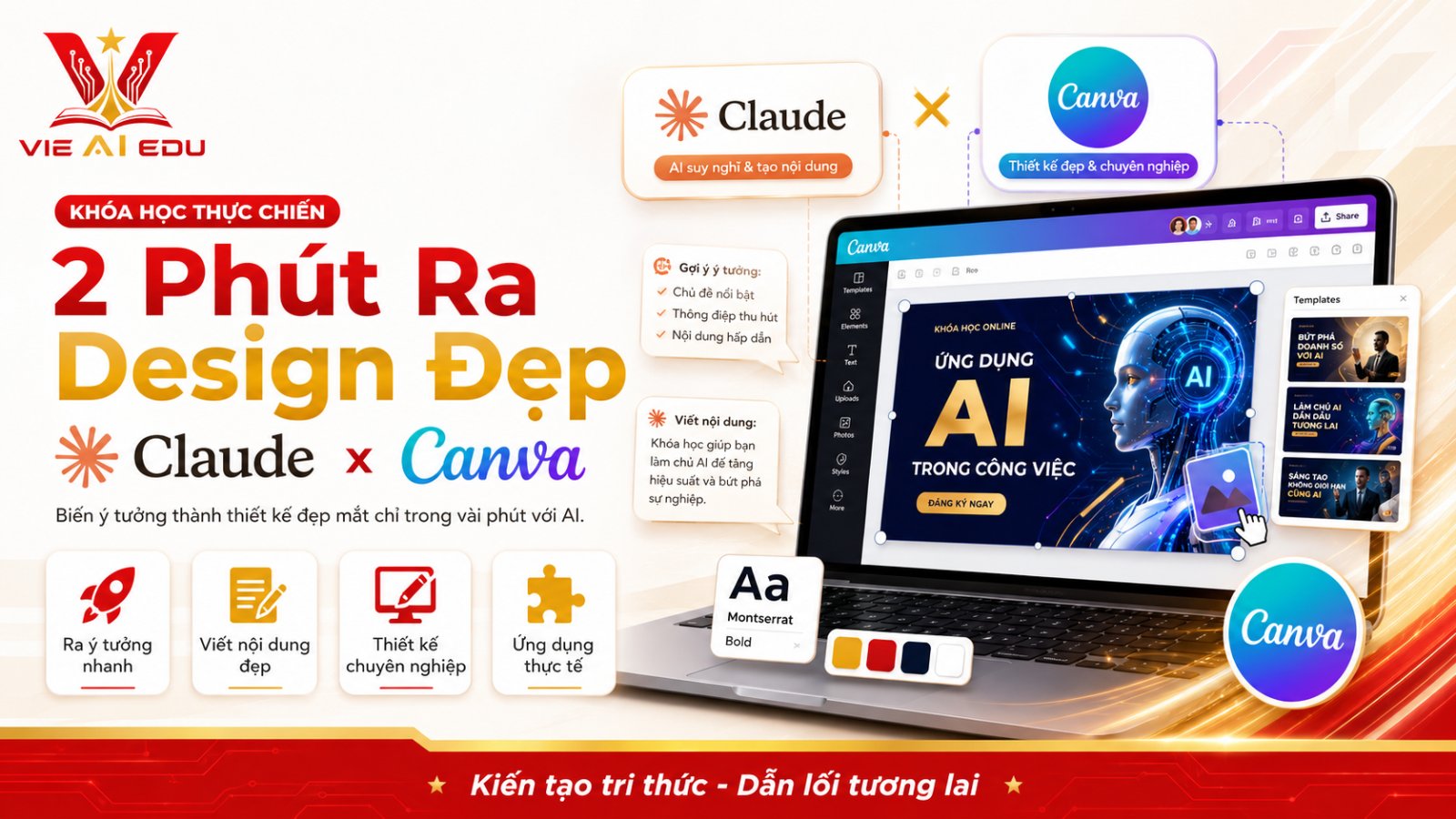 Design Đẹp Với Claude và Canva Đơn Giản
